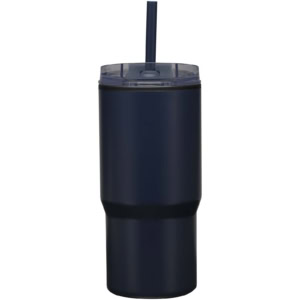 mit Trinkhalm - navy - Logo 1