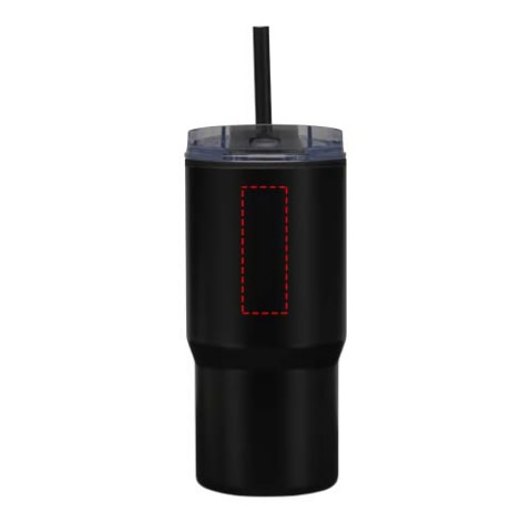 Westin 540 ml RCS Becher aus recyceltem Material, doppelwandig isoliert, mit Trinkhalm - schwarz – Bild 10