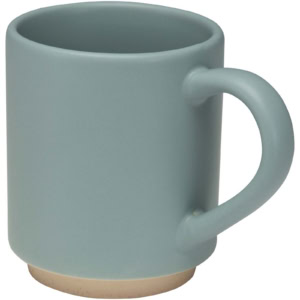 Camilla stapelbarer Keramikbecher, 180 ml, mit matter Oberfläche – riffblau
