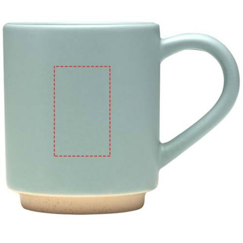 Camilla stapelbarer Keramikbecher, 180 ml, mit matter Oberfläche - riffblau – Bild 5