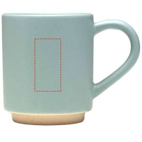 Camilla stapelbarer Keramikbecher, 180 ml, mit matter Oberfläche - riffblau – Bild 6
