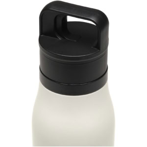 SMART 500 ml RCS doppelwandiger vakuumisolierter One-Touch Becher aus recyceltem Edelstahl - weiss - Detail 1