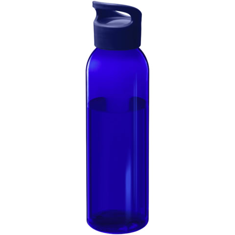 Blaue Tritan™ Sportflasche mit Deckel, 650 ml.