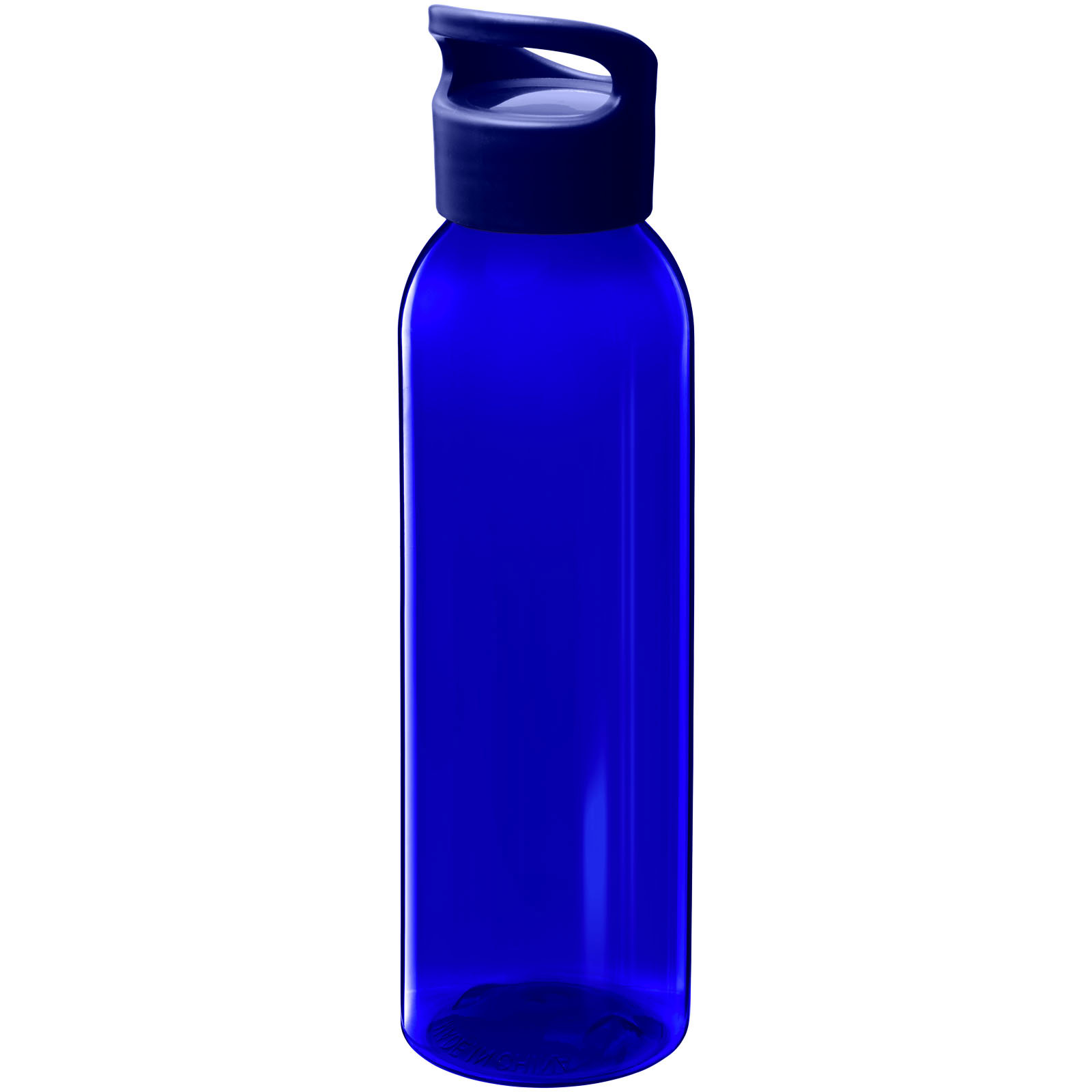 Blaue Tritan™ Sportflasche mit Schraubverschluss.
