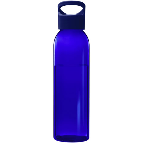 Blaue Tritan™ Sportflasche mit Deckel, 650 ml.