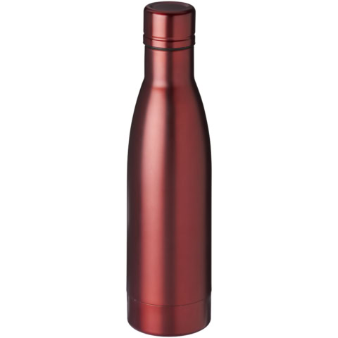 Rote Kupfer-Vakuumflasche für Getränke, 500 ml, stilvoll.