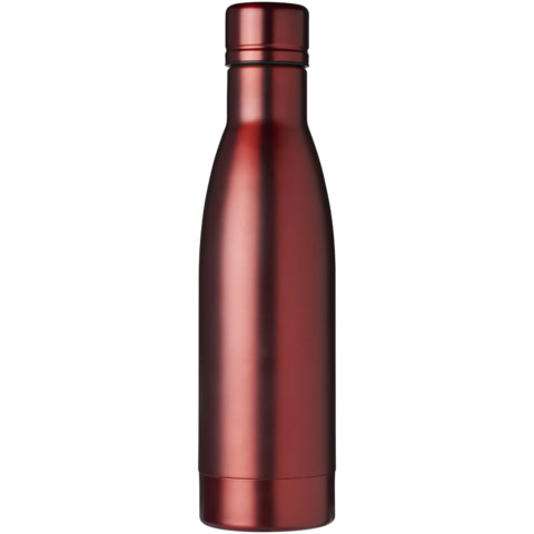 Rote Kupfer-Vakuumflasche für Getränke, 500 ml Kapazität.