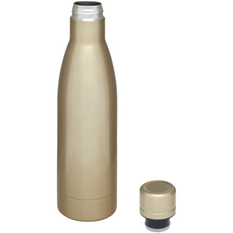 Kupferfarbene Vakuumflasche mit Schraubverschluss, 500 ml.
