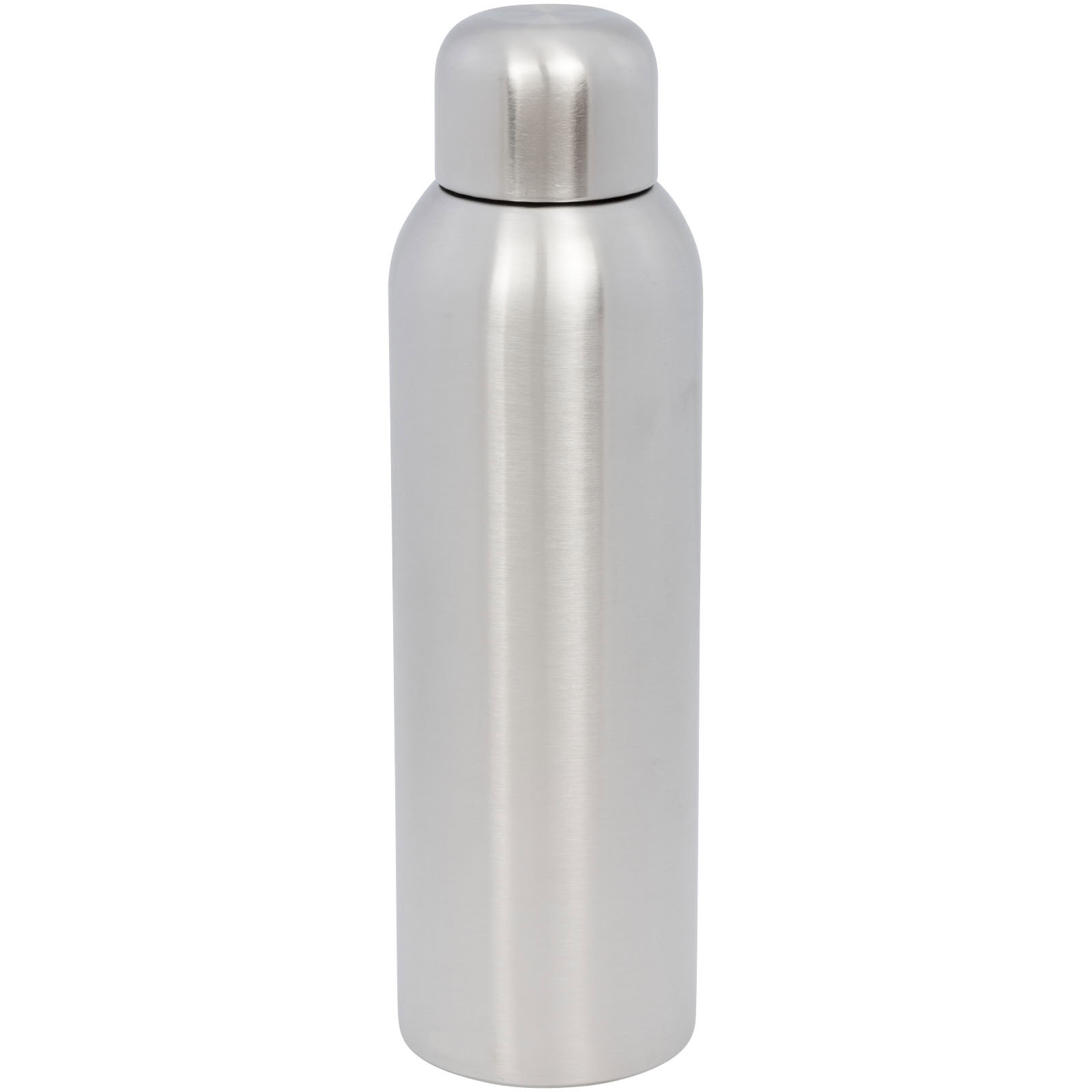 Silberne Edelstahl-Sportflasche 820 ml für unterwegs.