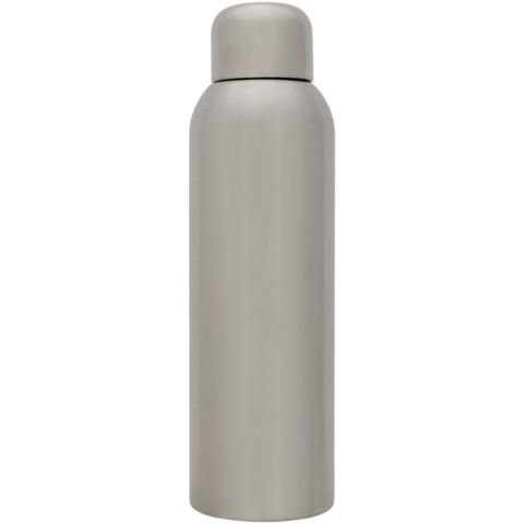 Silberne Guzzle 820 ml Sportflasche für Sport und unterwegs.