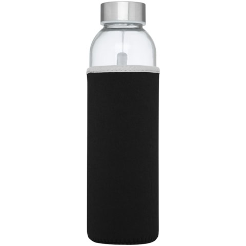Bodhi 500 ml Glas-Sportflasche - schwarz - Vorderseite