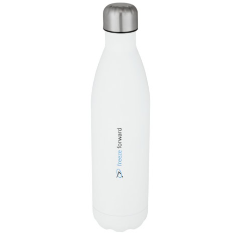 Cove 750 ml vakuumisolierte Edelstahlflasche - weiss - Logo 1