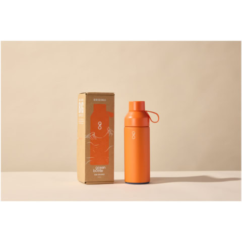 Ocean Bottle 500 ml vakuumisolierte Flasche - sonnenorange - Package
