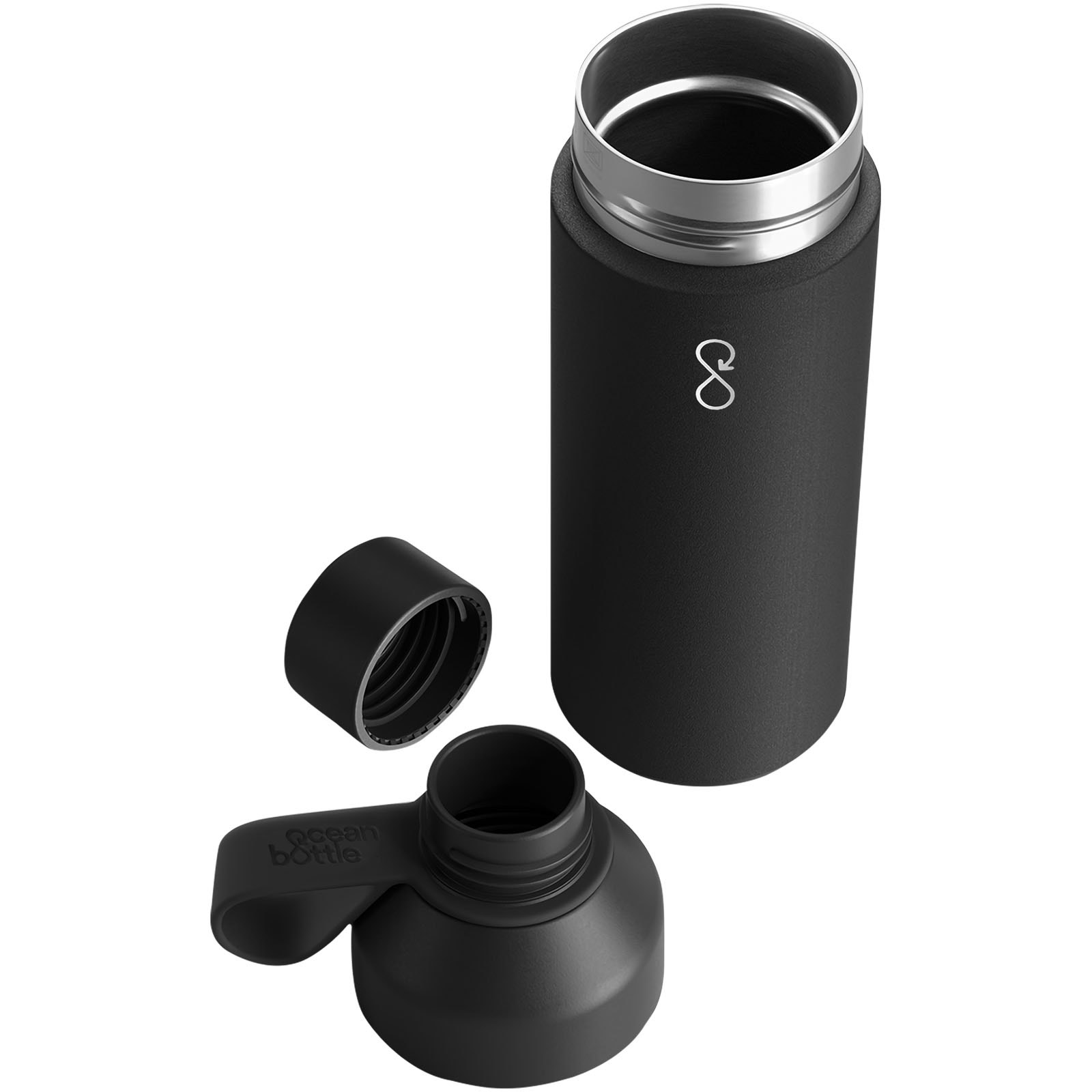 Ocean Bottle 500 ml vakuumisolierte Flasche - obsidian-schwarz - Extra 1