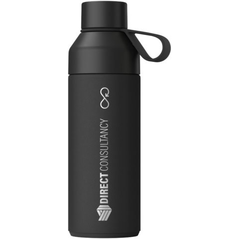 Ocean Bottle 500 ml vakuumisolierte Flasche - obsidian-schwarz - Logo 1