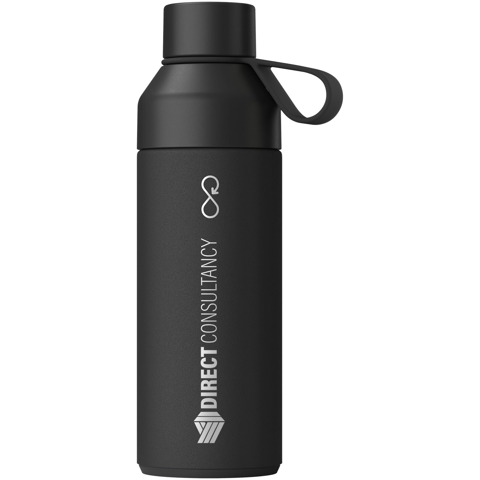 Ocean Bottle 500 ml vakuumisolierte Flasche - obsidian-schwarz - Logo 1