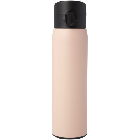 Sika 450 ml RCS-zertifizierte Isolierflasche aus recyceltem Edelstahl - zartes rosé - Vorderseite