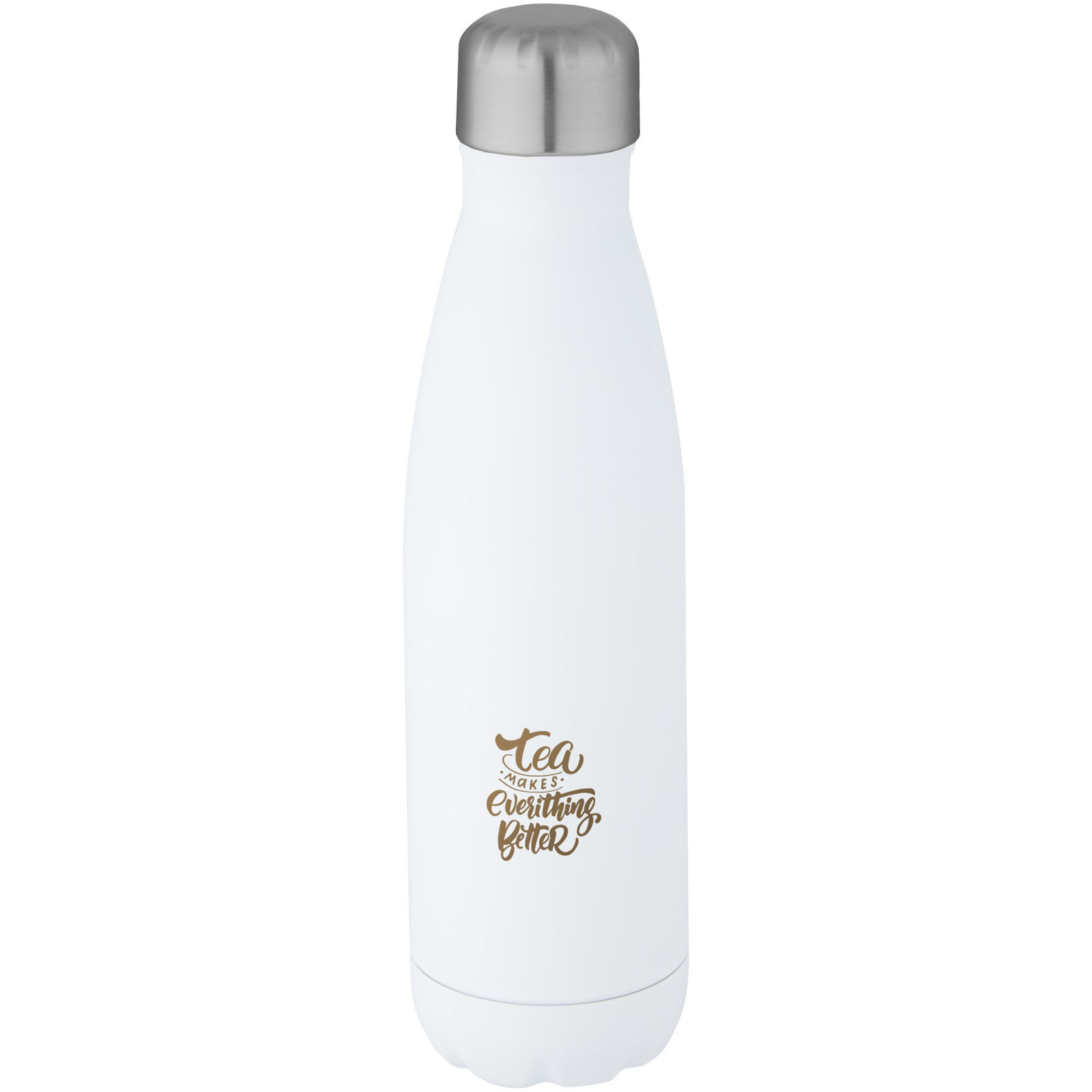 Cove 500 ml RCS-zertifizierte vakuumisolierte Edelstahlflasche - weiss - Logo 1
