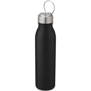 Harper 720 ml RCS-zertifizierte Sportflasche aus Edelstahl mit Metallschlaufe - schwarz - Hauptfoto