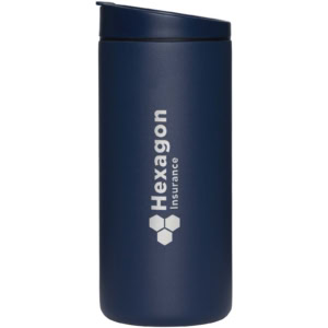 MiiR Flip Traveler 354 ml Trinkflasche - navy - Logo 1