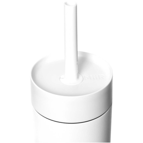 MiiR Sipper 473 ml Trinkflasche mit Trinkhalm - weiss - Extra 1