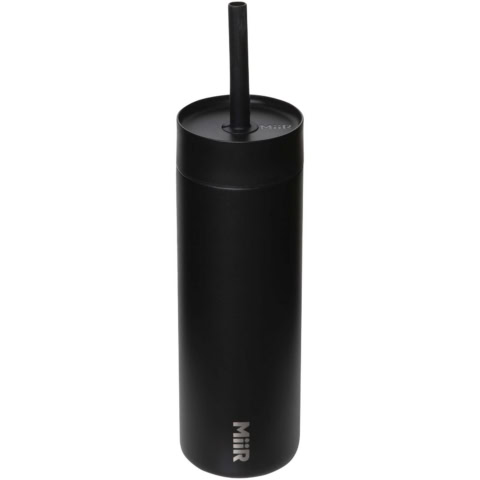 MiiR Sipper 473 ml Trinkflasche mit Trinkhalm - schwarz - Hauptfoto