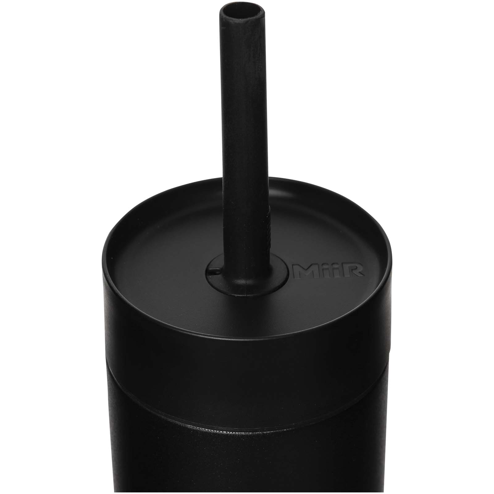 MiiR Sipper 473 ml Trinkflasche mit Trinkhalm - schwarz - Extra 1