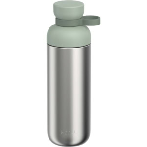 Mepal Vita 700 ml Wasserflasche aus recyceltem Edelstahl (Kohlensäure geeignet) – salbei