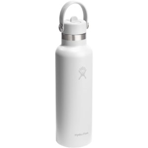 Hydro Flask Standard Mouth 621 ml isolierte Edelstahl-Trinkflasche – weiss