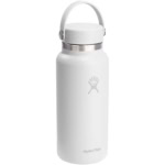 Hydro Flask Isolierte Edelstahl Trinkflasche mit breiter Öffnung 946 ml - weiss - Hauptfoto