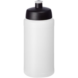 Baseline® Plus 500 ml Sportflasche – schwarz / transparent weiss