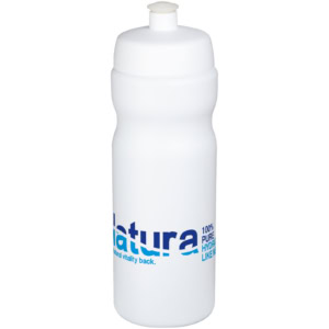 Baseline® Plus 650 ml Sportflasche - weiss - Logo 1