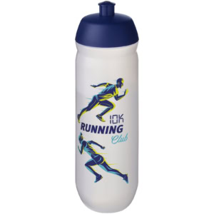 HydroFlex™ 750 ml Squeezy Sportflasche - blau - Logo 1