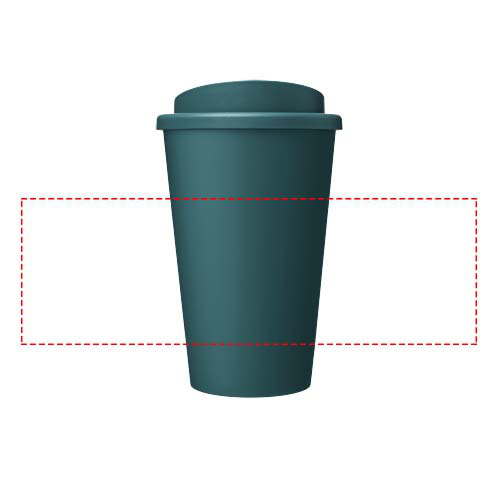 Tiefseeblauer Isolierbecher für Getränke, 350 ml.